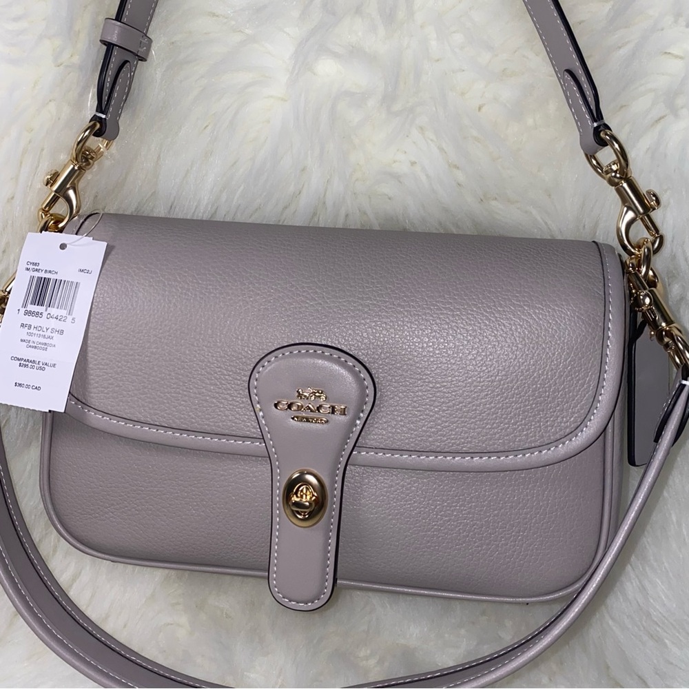 Coach 🤍 leather purse Hadley Shoulder Bag New with tags - Picture 15 of 15